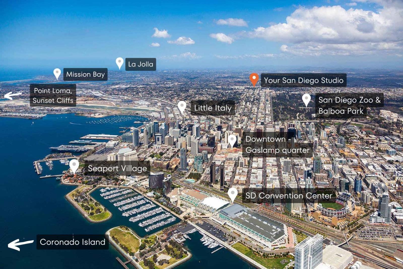The San Diego Studio - Free Parking Exteriör bild